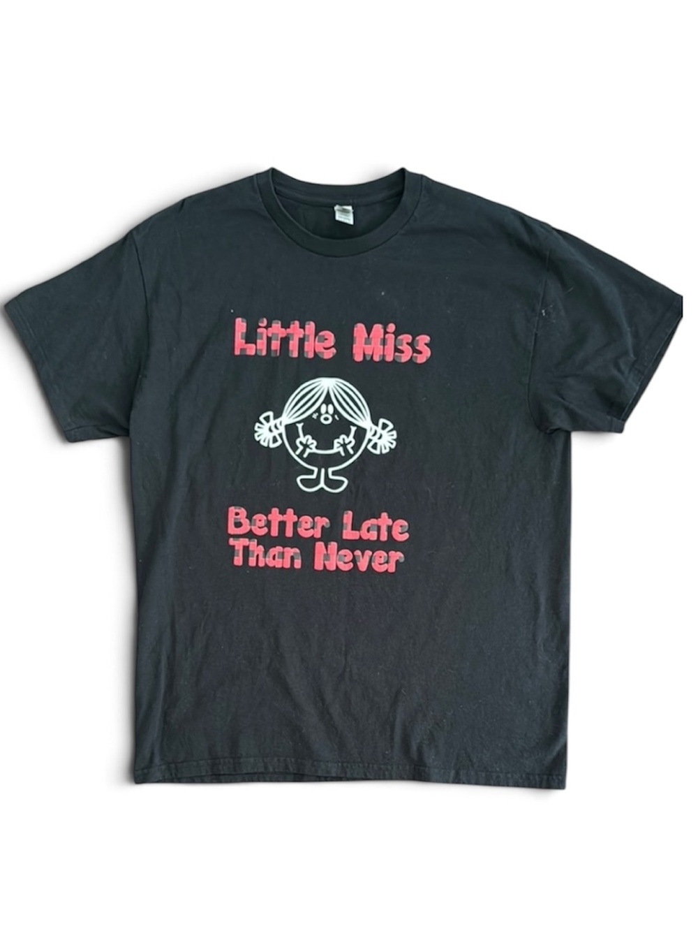 Gildan Black Short Sleeve Tee with Playful Design